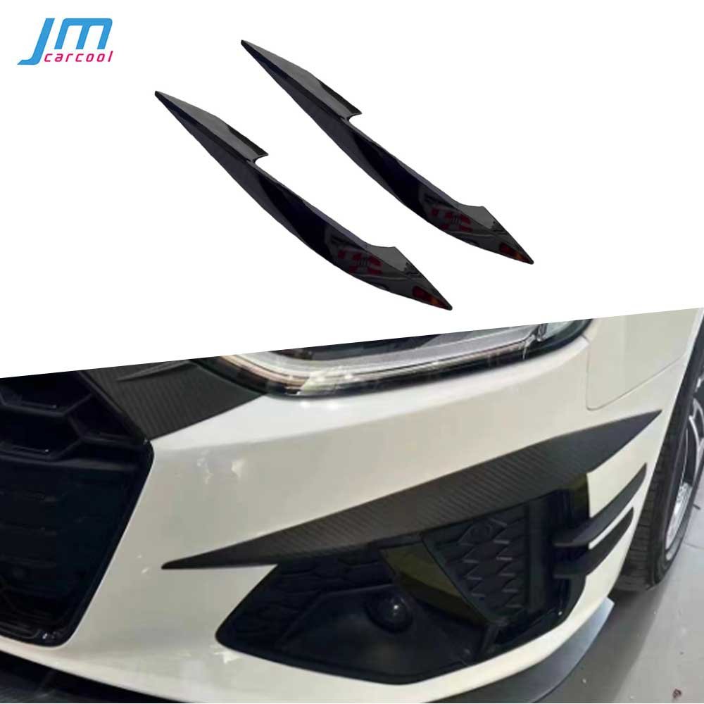 Car Eyebrow Eyelids For Audi A4 S4 2020-2024 Not Standard ABS Gloss Black Head Lamp Decoration Protection Cars Accessories