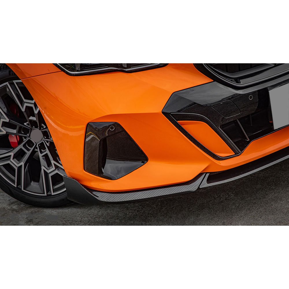for BMW 5 Series G60 G68 M Sport 2024+ Dry Carbon Fiber Front Bumper Lip Spoiler - Image 6