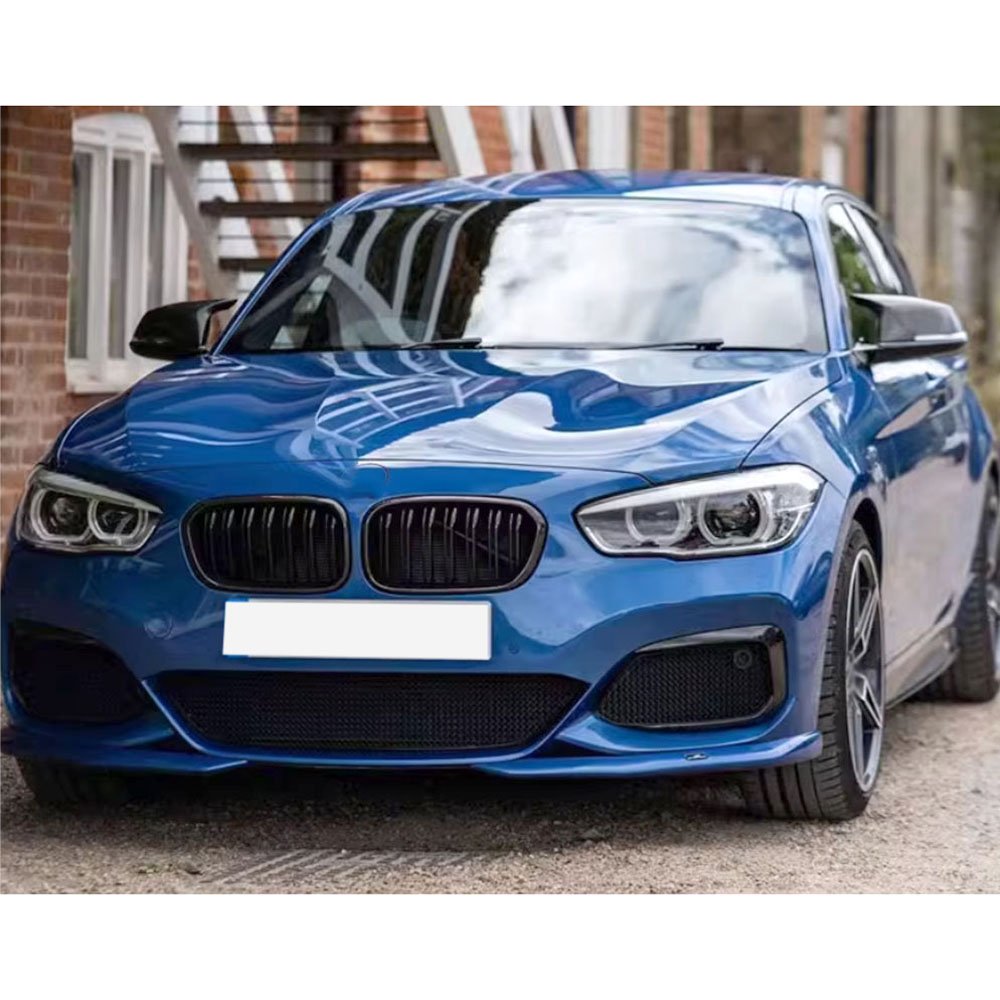ABS Front Bumper Grill Trim Mesh Double-Line Grille Covers for BMW 1 Series F20 F21 2015-2018 FRP Front Grill Frame Car Styling - Image 5