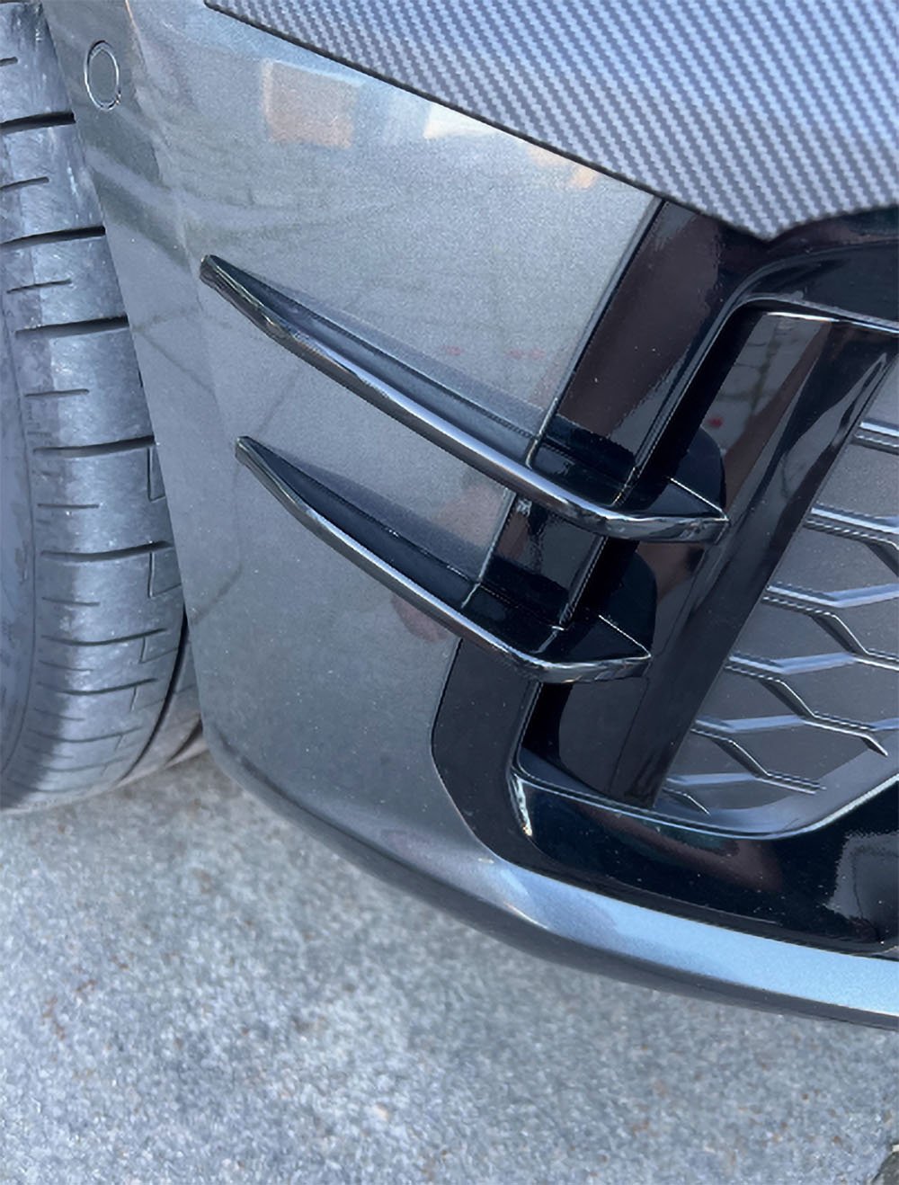 ABS Front Bumper Air Vent Outlet Fender Cover Trim For Audi A4 S4 2020-2024 Not Standard - Image 7