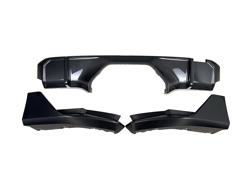 Dry Carbon Car Rear Bumper Lip Spoiler Diffuser With Splitters Body Kits For BMW 3 4 Series G80 G82 G83 M3 M4 2021 UP - Image 5