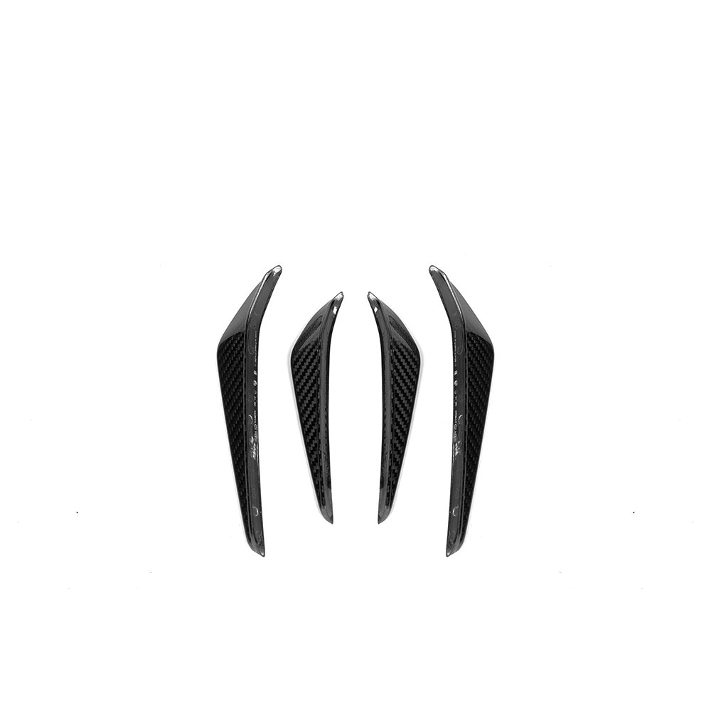Dry Carbon Front Bumper Side Canards Fins Flaps Trims for BMW 3 4 Series G80 G82 G83 M3 M4 2021 UP - Image 3