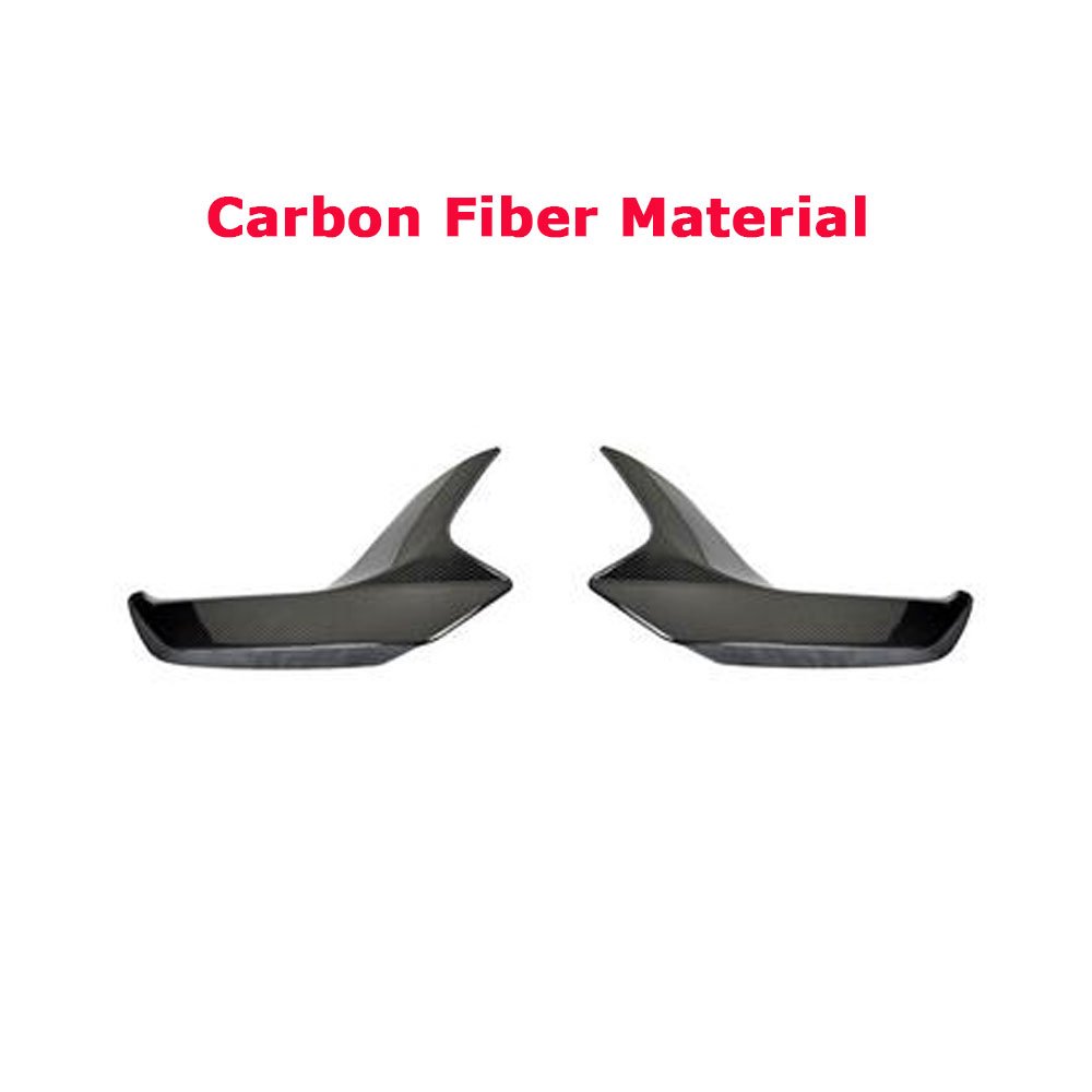 Carbon Fiber Front Bumper Lip + Splitters For BMW 2 Series F87 M2 M2C Competition 2018-2020 - Image 2