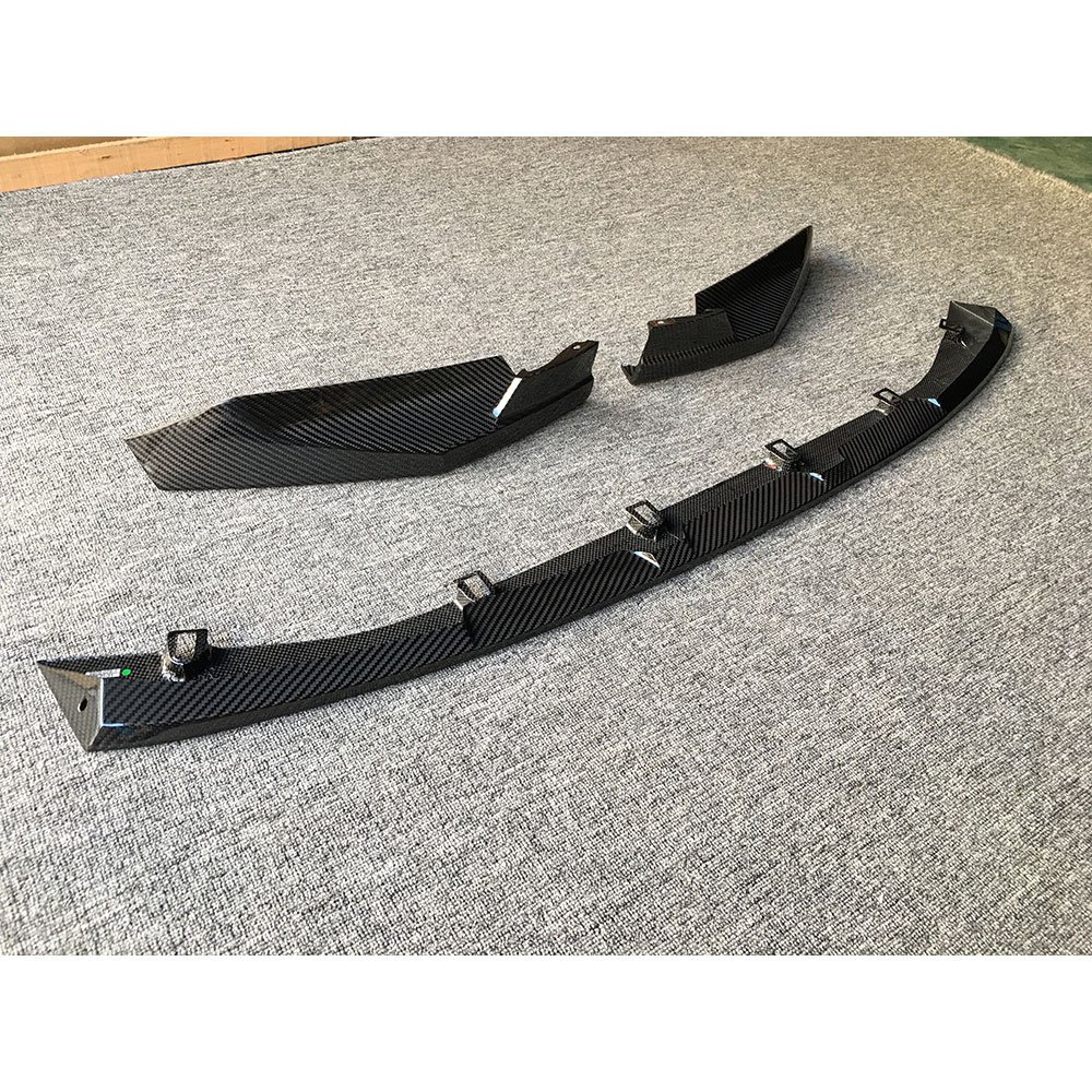 Dry Carbon Car Front Bumper Lip Spoiler Splitters for BMW 3 4 Series G80 G82 G83 M3 M4 2021 UP - Image 5