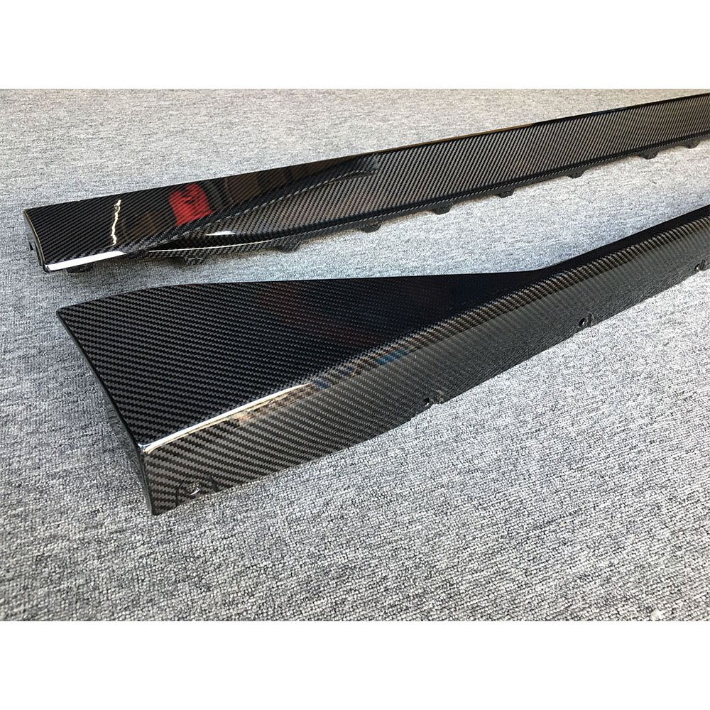 Dry Carbon Car Side Skirts Flaps Apron Lip Spoiler Protector for BMW 3 Series G80 M3 Sedan 2021+ - Image 6