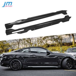 Dry Carbon Fiber Car Side Skirts Bumper Protector for BMW 4 Series G22 G23 Coupe 2021 +