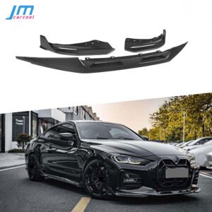 Dry Carbon Fiber Front Bumper Lip Spoiler Apron Three-stage for BMW G22 G23 Coupe 2021