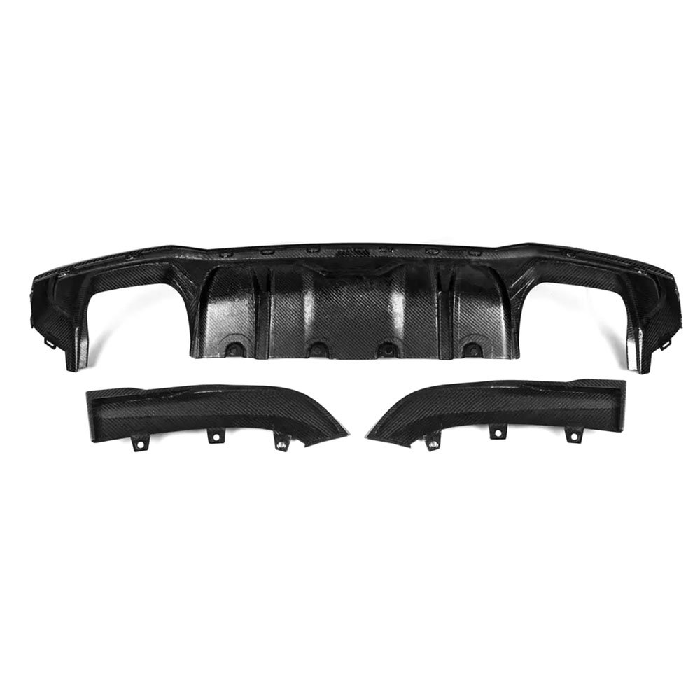 Dry Carbon Fiber Car Rear Bumper Lip Diffuser Spoiler With Splitters for BMW 4 Series G22 G23 Coupe 2021 + - Image 6